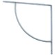Кронштейн арочный, выгнутый, 150 х 150 х 20 мм, серый Сибртех, арт: 94057