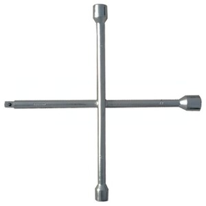 Ключ-крест баллонный, 17 х 19 х 21 мм, под квадрат 1/2, толщина 14 мм Сибртех, арт: 14258