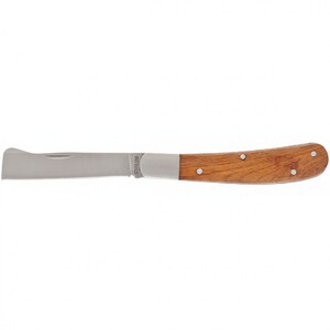 Нож садовый складной, копулировочный, 173 мм, деревянная рукоятка Palisad, арт: 79002