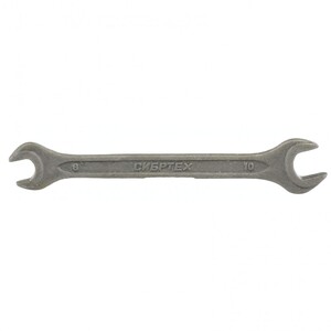 Ключ рожковый, 8 х 10 мм, CrV, фосфатированный, ГОСТ 2839 Сибртех, арт: 14321