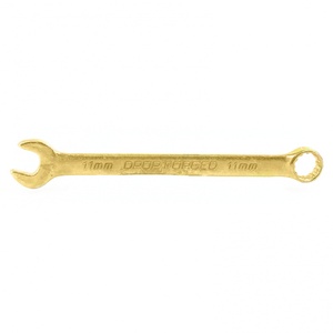 Ключ комбинированный, 11 мм, желтый цинк Сибртех, арт: 14977