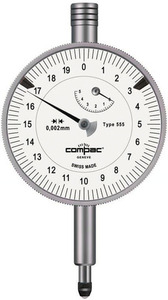 Прециз. индикатор часового типа Compac Цена деления 0,002 мм, с защитой от толчков 5/58 мм, арт: 433230 5/58