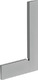 Калибровка DAkkS Плоский, упорный и лекальный угольники 750 мм, арт: 015600 750